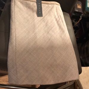 Theory Light Tan Mini Skirt